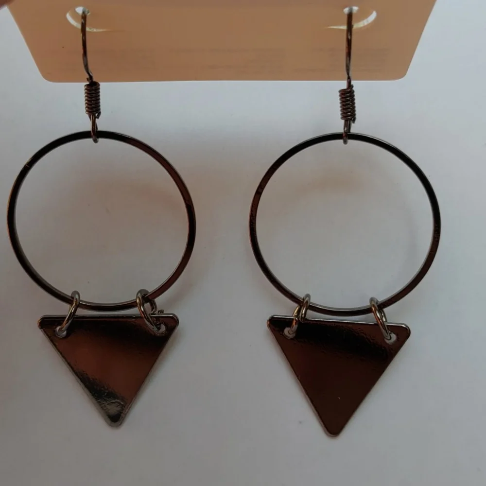 2/$10 or 4/$15 Gray Drop Earrings Artsy Unique